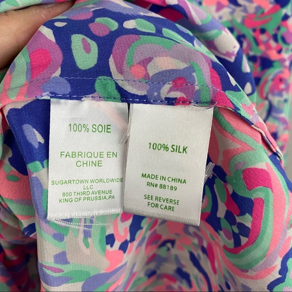 Lilly Pulitzer • Elsa Silk Top - Picture 6 of 7